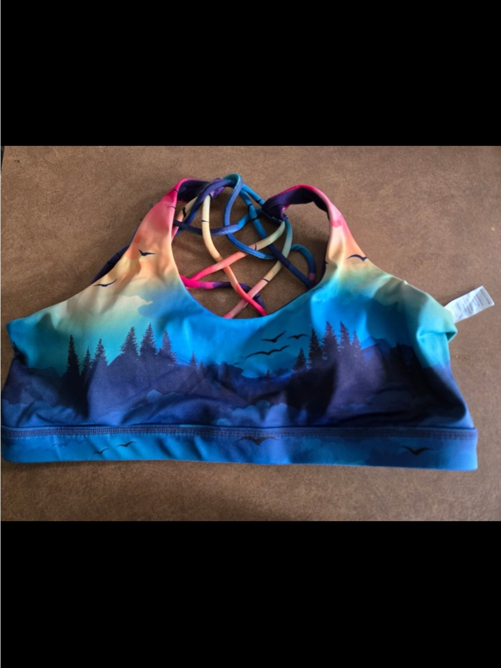 ISO Constantly Varied Gear Ombre Sky Sports Bra Size Med